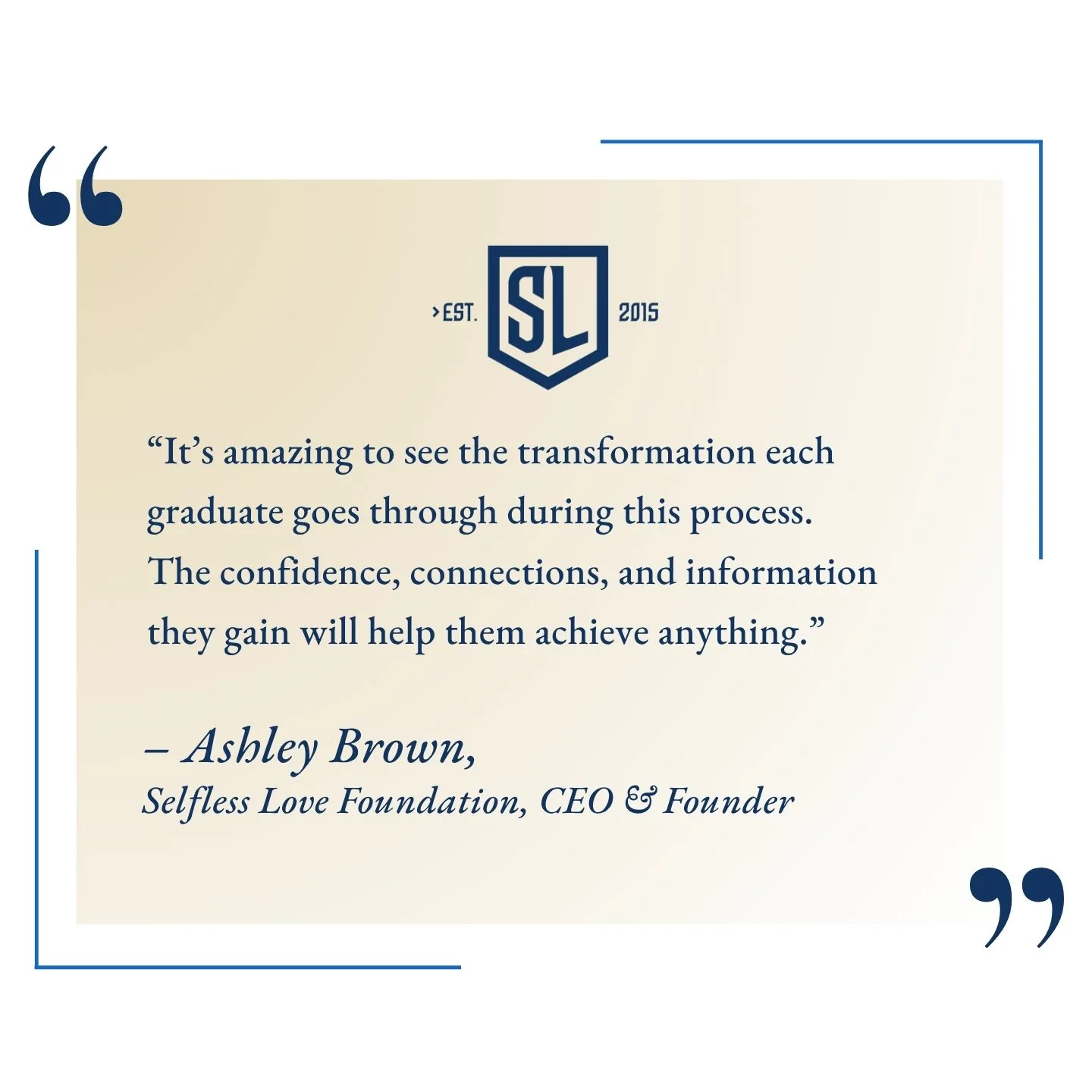 Selfless Love Academy Quote