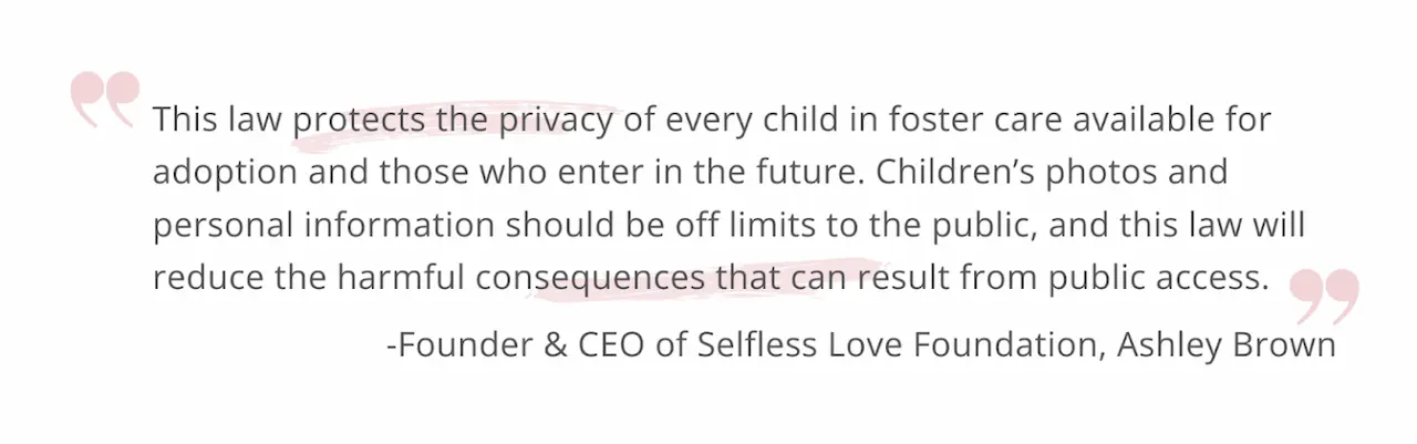 Protecting the Safety and Privacy of Children in Foster Care