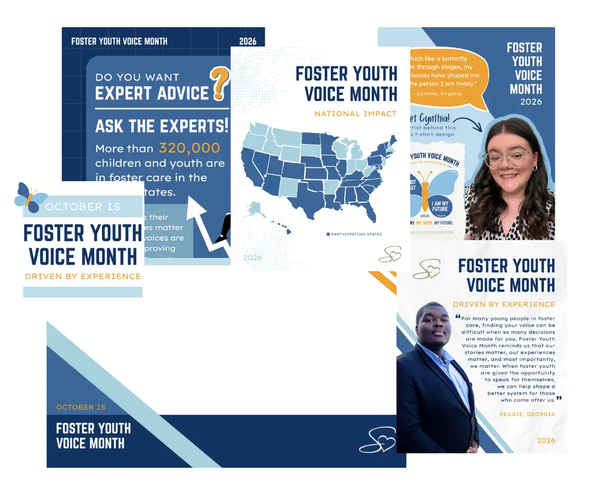 Selfless Love Foundation 2026 Fpster Youth Voice Month Graphics Package Selfless Love Foundation 2026 Fpster Youth Voice Month Graphics Package