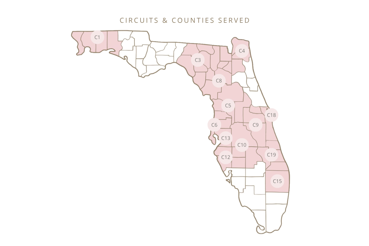 Selfless Love Foundation Circuits and Counties Served