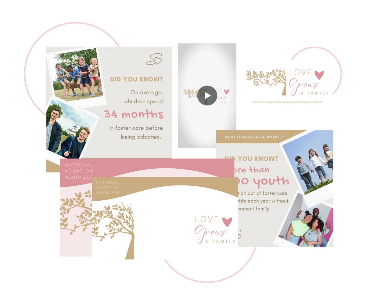 Selfless Love Foundation National Adoption Month Graphics Package (1) Selfless Love Foundation National Adoption Month Graphics Package (1)